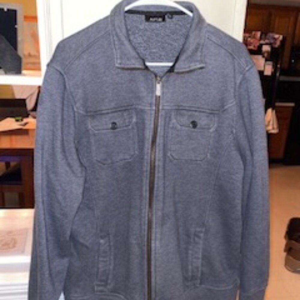 XL Women's Dark gray zip front jacket